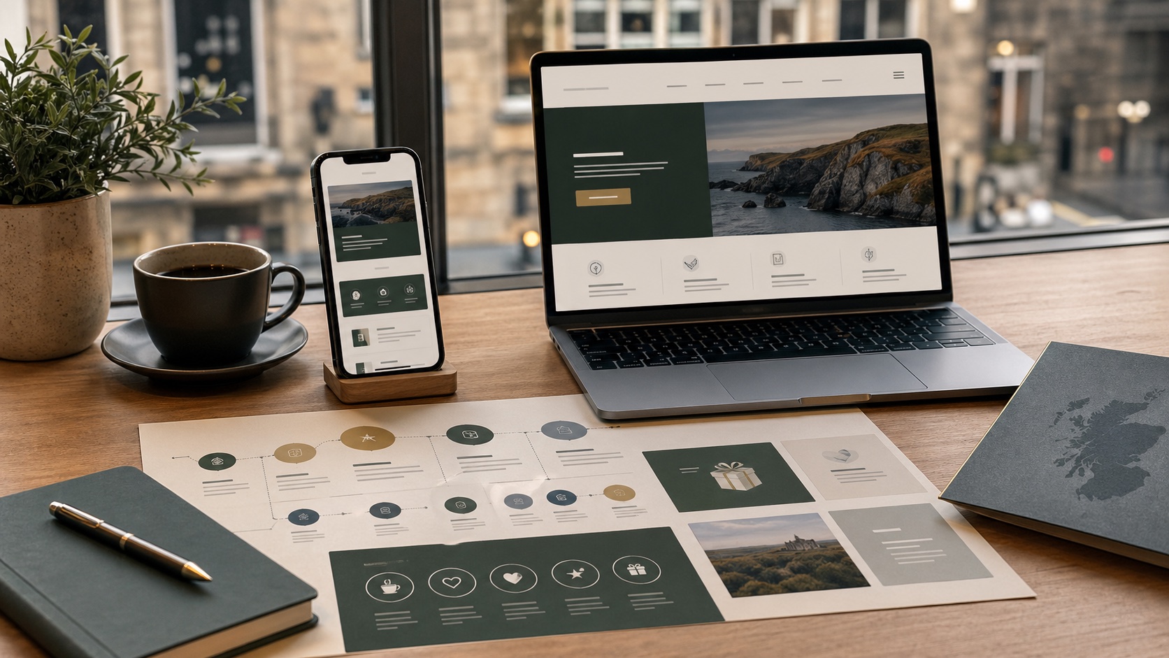 Scottish business mobile app and website strategy for app development Edinburgh